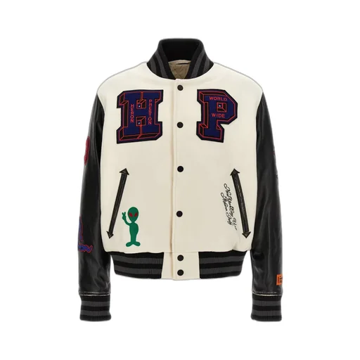 Heron Preston Hp Patches Varsity Bomber Jacket