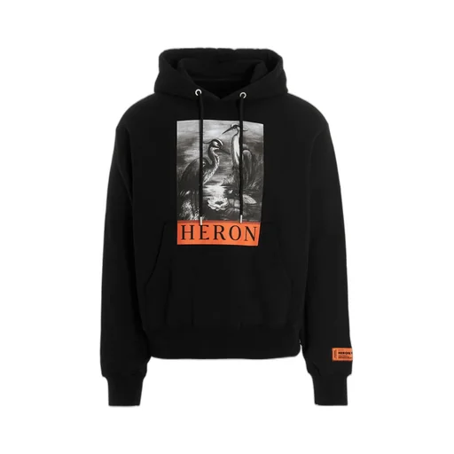 Heron Preston Graphic Printed Drawstring Hoodie