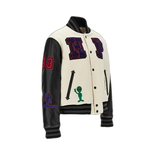 Heron Preston Hp Patches Varsity Bomber Jacket