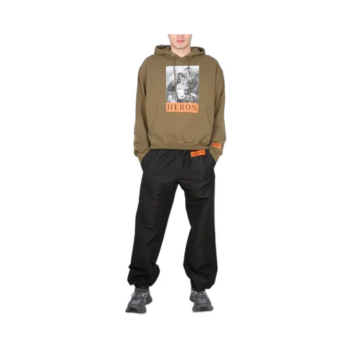 Heron Preston Logo Patch Wide Leg Pants