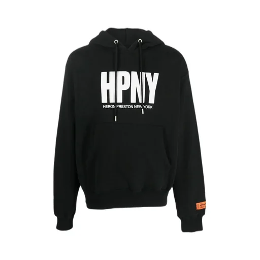 Heron Preston Logo Printed Drawstring Hoodie