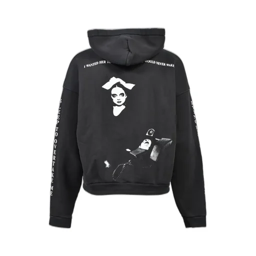 Never Wake Me Zip Hoodie / Blk