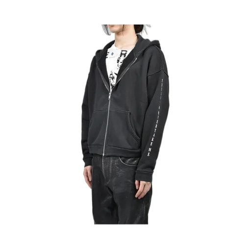 Never Wake Me Zip Hoodie / Blk