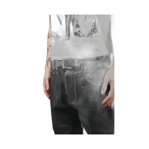 Classic Rose Double Ring Belt / Blk