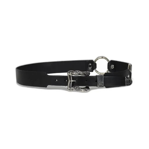 Classic Rose Double Ring Belt / Blk
