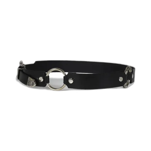 Classic Rose Double Ring Belt / Blk