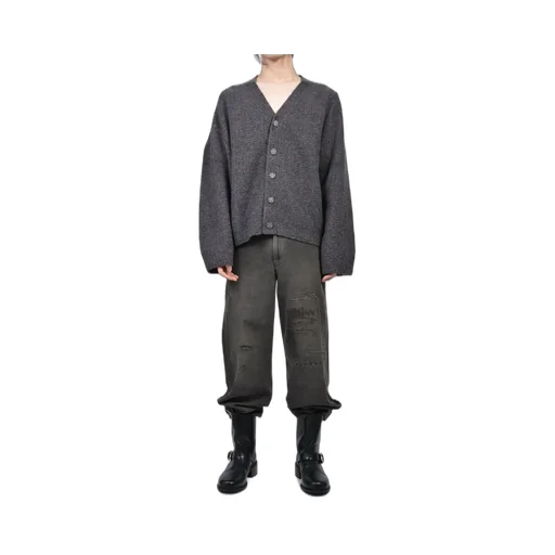 Asymmetrical Cardigan / Tweed Gry