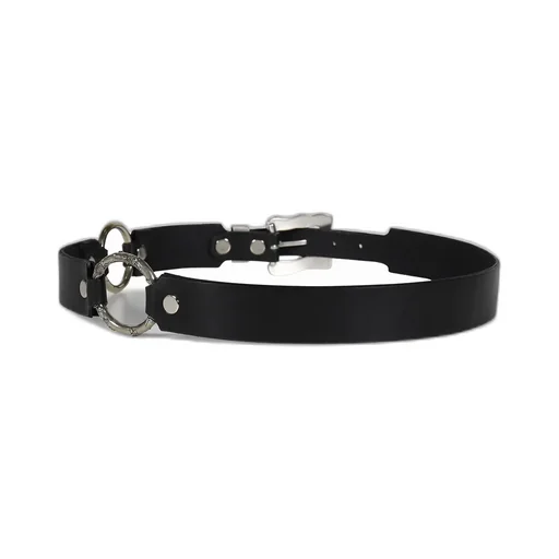 Classic Rose Double Ring Belt / Blk