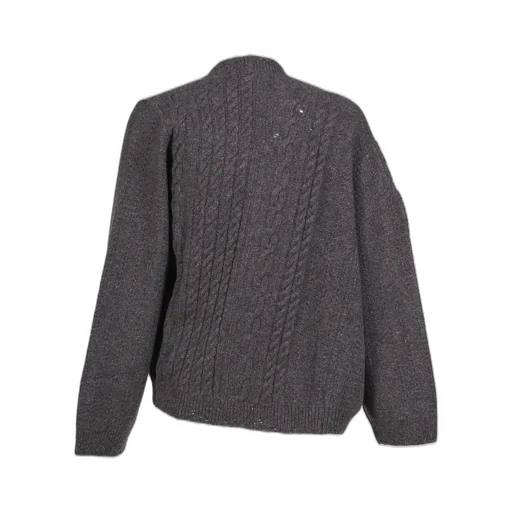 Asymmetrical Cardigan / Tweed Gry