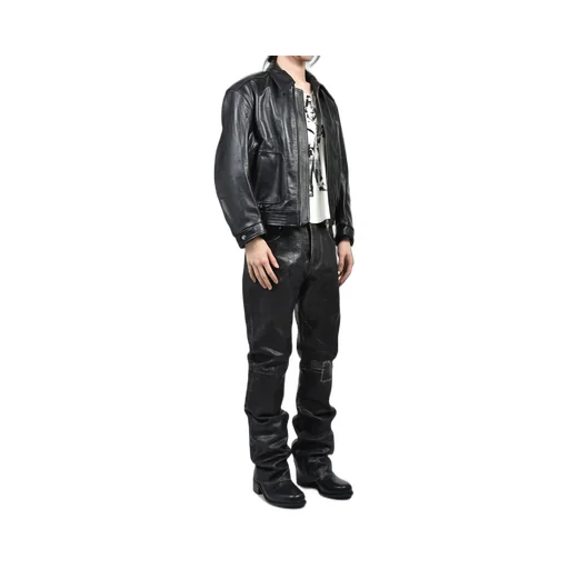 Combattimento Leather Jacket / Blk