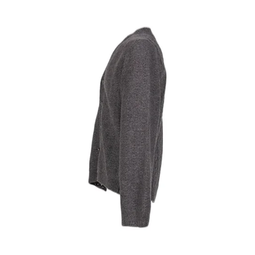 Asymmetrical Cardigan / Tweed Gry