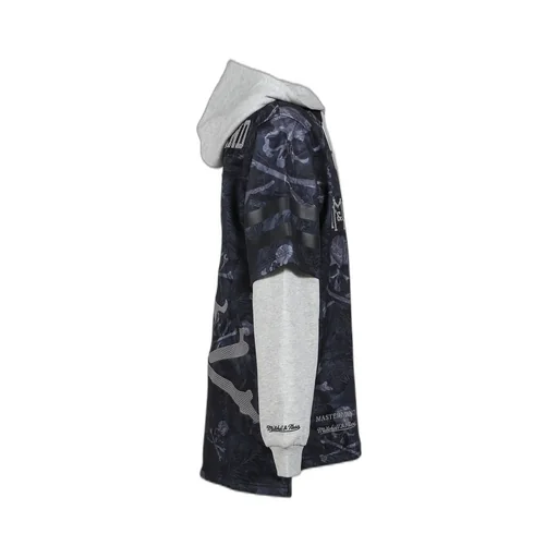 Jy16967-Clbblck/Mstrmndxmn Prnt Hooded Jersy / Blk