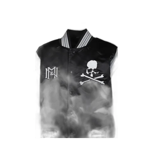 Jk16964-Clbblck/Mastermindxm&N Satin Jacket / Blk