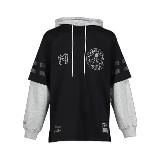 Jy16966-Clbblck/Mastermindxm&N Hooded Jersey / Blk
