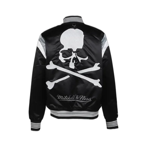 Jk16964-Clbblck/Mastermindxm&N Satin Jacket / Blk