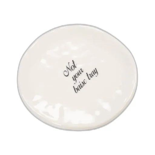 Not Your Basic Tray Round / Wht