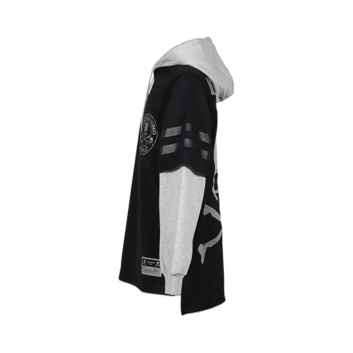 Jy16966-Clbblck/Mastermindxm&N Hooded Jersey / Blk