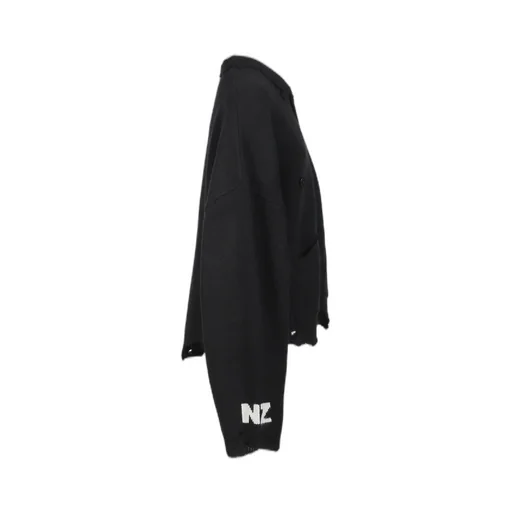 Distressed Cardigan Male Version / Cashmere Blk