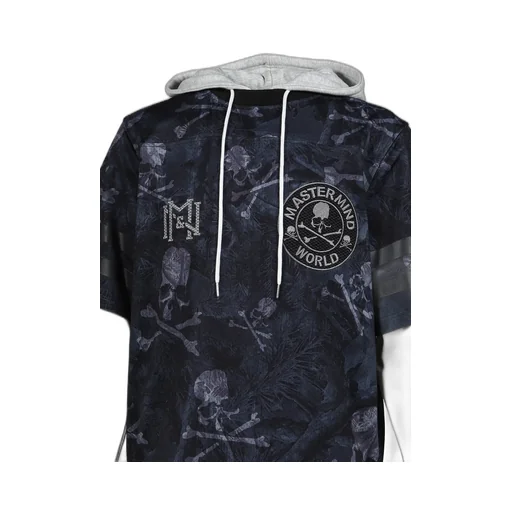 Jy16967-Clbblck/Mstrmndxmn Prnt Hooded Jersy / Blk