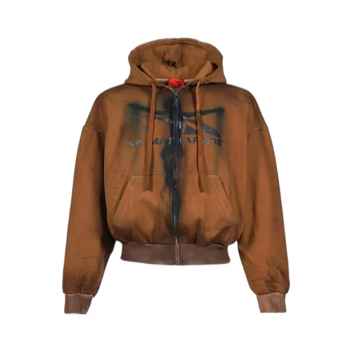 Dirty Zip Up Hoodie / Bei