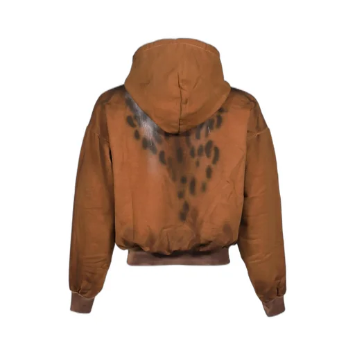 Dirty Zip Up Hoodie / Bei