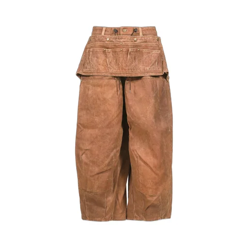 Hd Apron Painter Pant - Duck Canvas / Kakishibu Paint / Dk.Brw