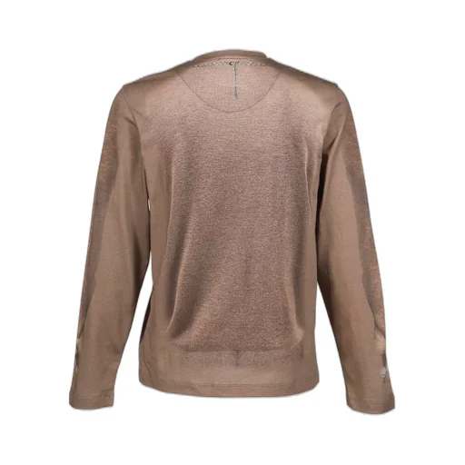 Trompe-L'oeil Knit Jersey Ls T-Shirt / Bei