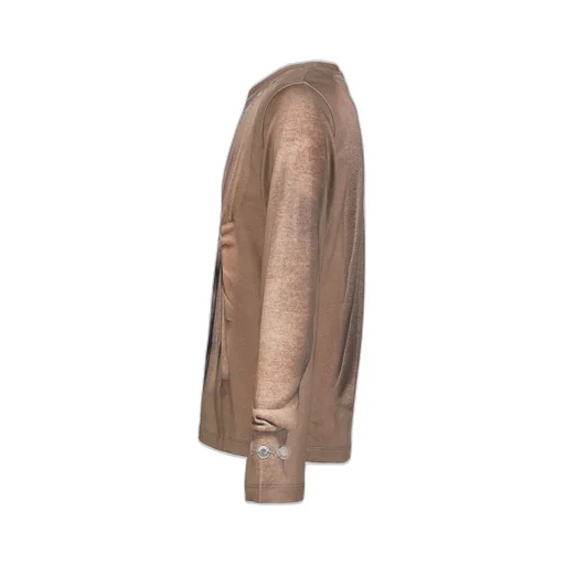 Trompe-L'oeil Knit Jersey Ls T-Shirt / Bei