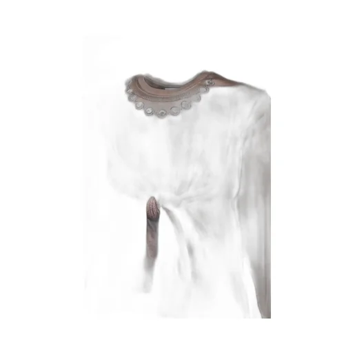 Trompe-L'oeil Knit Jersey Ls T-Shirt / Bei