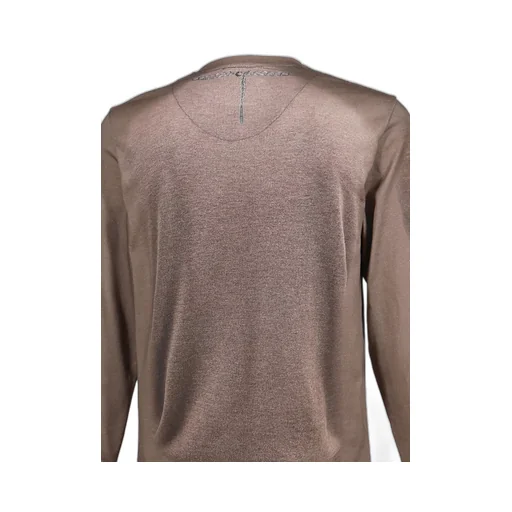 Trompe-L'oeil Knit Jersey Ls T-Shirt / Bei