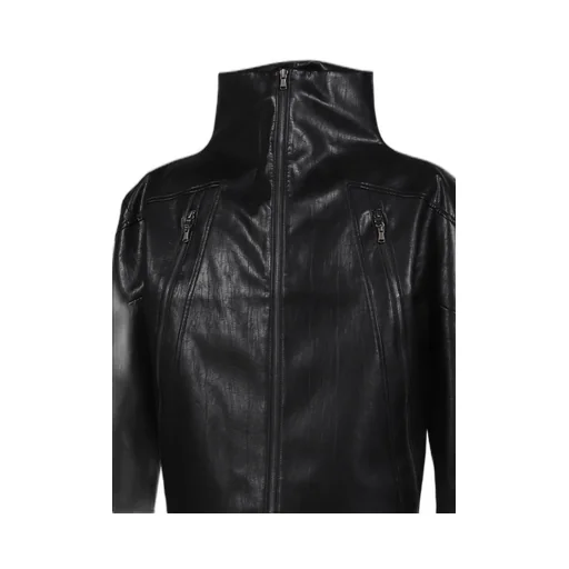 Nail Faux Leather Jacket / Blk