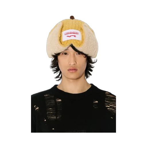Mohair Chunky Banana Beanie / Yel