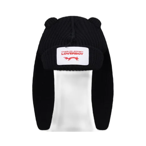 Chunky Rabbit Beanie / Black