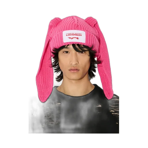 Chunky Rabbit Beanie / Pnk