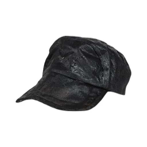 Hand Coated Horse Shoe Crab Cap / Oil Blk