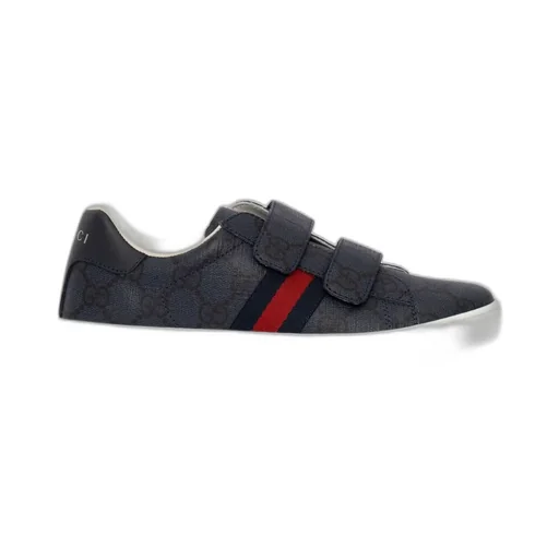 Gucci Kids Ace Touch-Strapped Sneakers