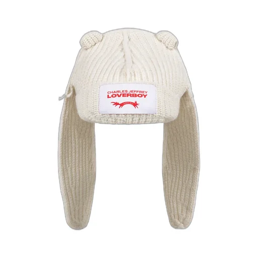 Chunky Rabbit Beanie / Ecru