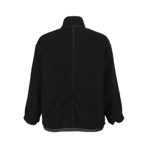 Fleece Liner Nylon Zip Up Jacket / Weather Mj Connection / Blk