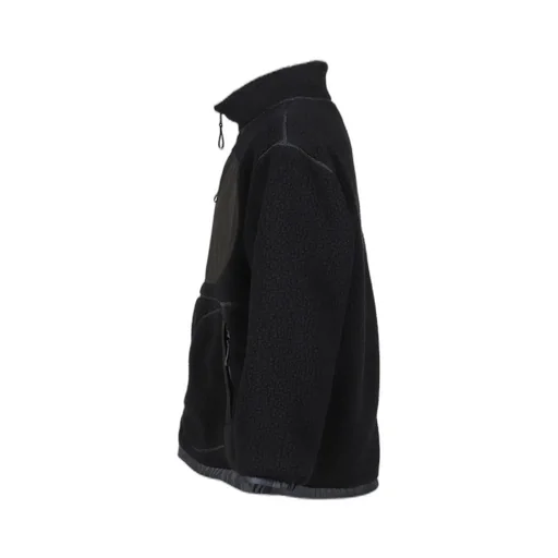 Fleece Liner Nylon Zip Up Jacket / Weather Mj Connection / Blk