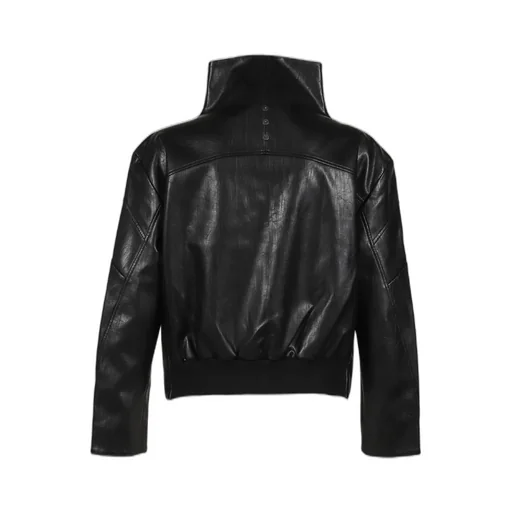 Nail Faux Leather Jacket / Blk