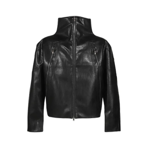 Nail Faux Leather Jacket / Blk