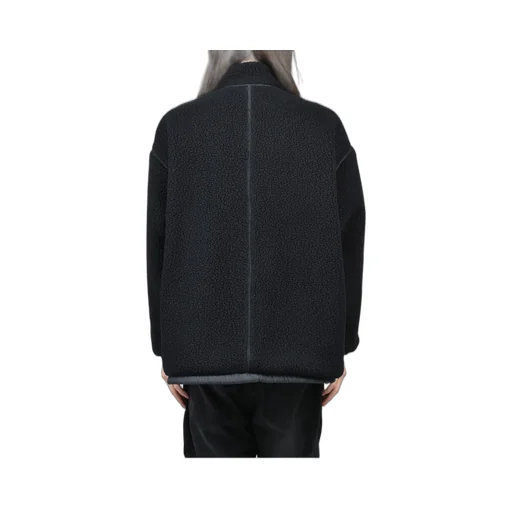 Fleece Liner Nylon Zip Up Jacket / Weather Mj Connection / Blk