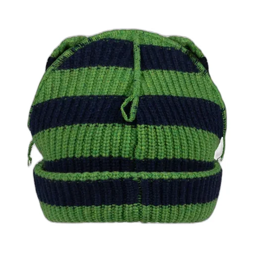 Supersized Chunky Ears Beanie / Grn
