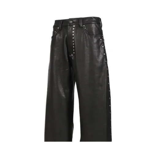 David Leather Pants / Black