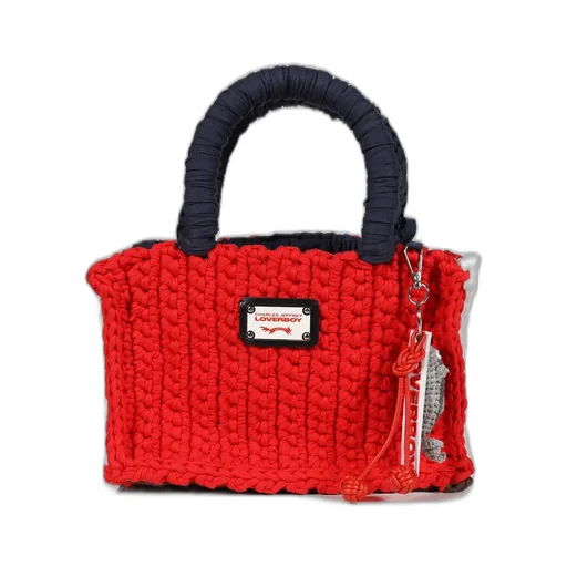 Bucket Bag With Fish Charm/Red