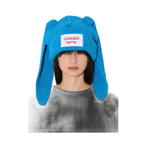Chunky Rabbit Beanie / Blu