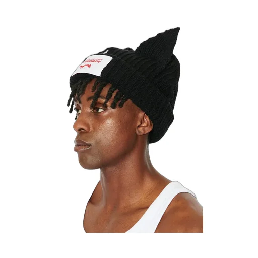Chunky Ears Beanie / Black