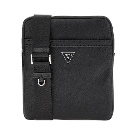 Guess Logo Plaque Zipped Crossbody Bag