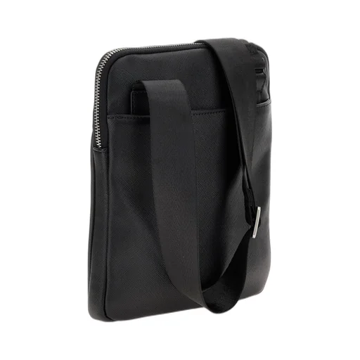 Guess Logo Plaque Zipped Crossbody Bag