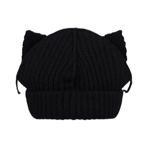 Chunky Ears Beanie / Black